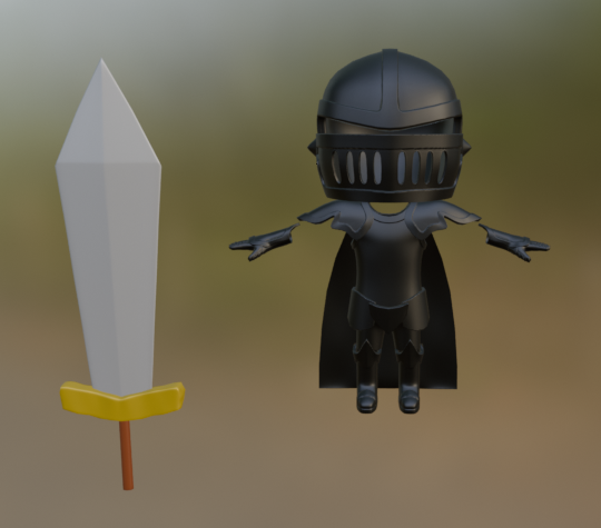 Blackbird Character Armor Texturing Result