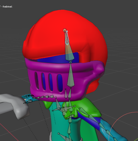 Helmet weightpainted